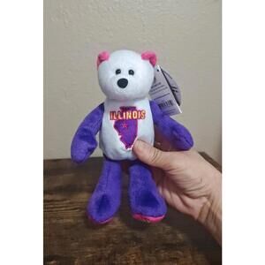 2003 Limited Treasures Illinois State Quarter Bear Collectible Plush